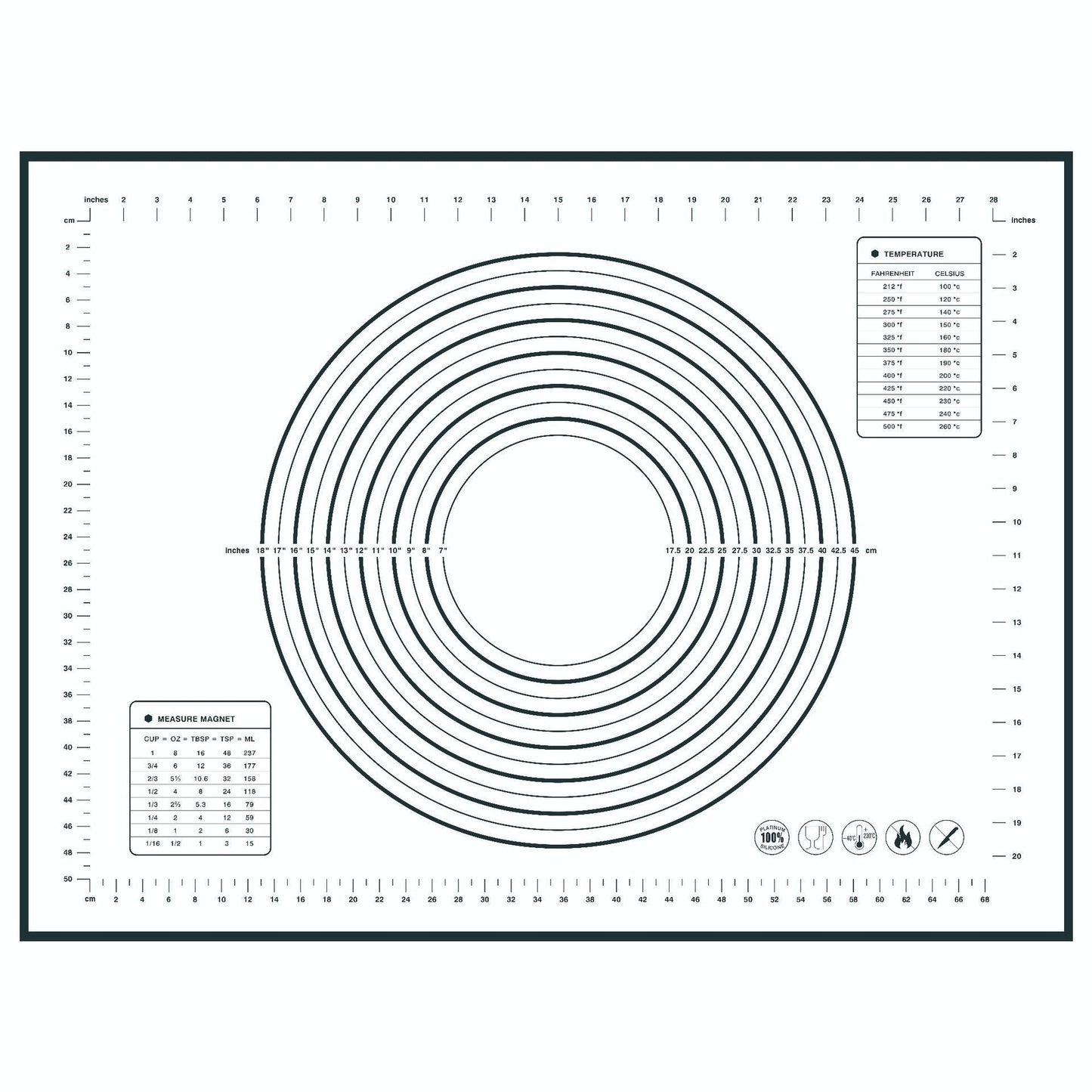 Silicone Baking Mat Kneading Pad Dough Mat