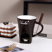 Mini Fondue Mug Set – Chocolate, Cheese & Butter Warmer