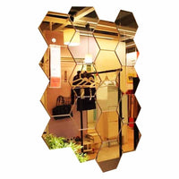 3D acrylic mirror wall sticker home decor