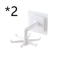 Kitchen Rotary Hook Wall Mounted Rack For Tool Aluminum Storage Hanger