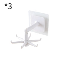 Kitchen Rotary Hook Wall Mounted Rack For Tool Aluminum Storage Hanger