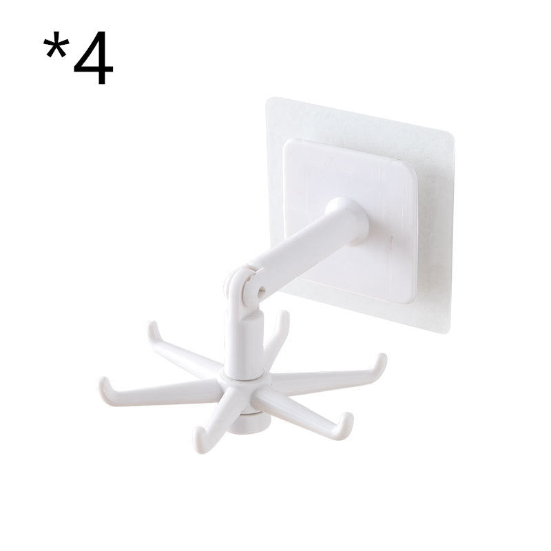 Kitchen Rotary Hook Wall Mounted Rack For Tool Aluminum Storage Hanger