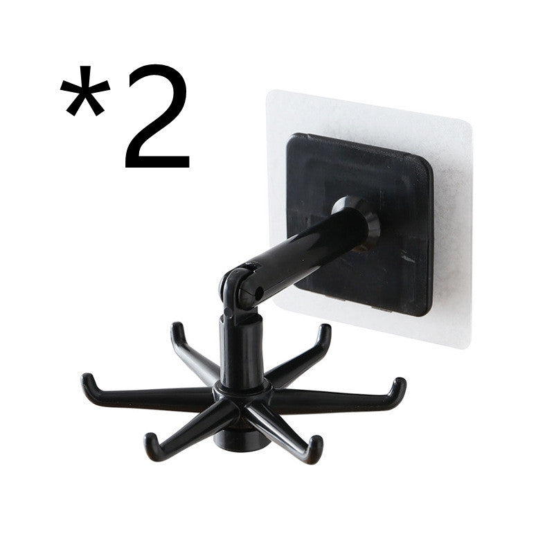 Kitchen Rotary Hook Wall Mounted Rack For Tool Aluminum Storage Hanger