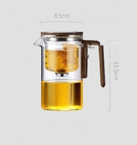 One Click Magnetic Teapot Separation Filtration Glass