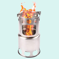 Portable Stainless Steel Camping Stove Set