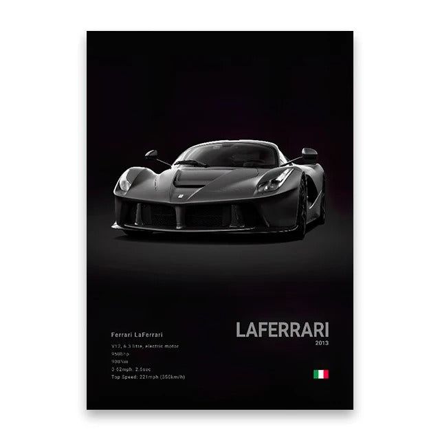 Famous Cars M5 918 GT3 Canvas Wall Art Print Poster