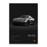 Famous Cars M5 918 GT3 Canvas Wall Art Print Poster